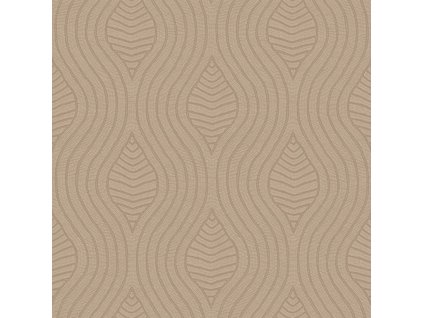 Abstraktní tapeta CASAMANCE Brodelia - Hnědá