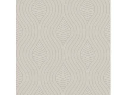 Abstraktní tapeta CASAMANCE Brodelia - Šedá