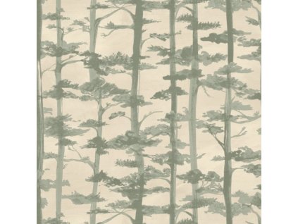 Tapeta s japonskou tématikou CASAMANCE Ame - Zelená