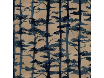 Tapeta s japonskou tématikou CASAMANCE Ame - Inkoustová