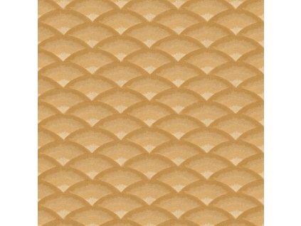 Abstraktní tapeta CASAMANCE Nami - Ambrová