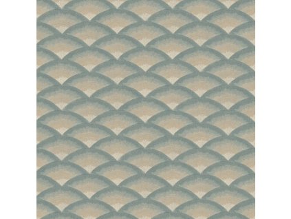 Abstraktní tapeta CASAMANCE Nami - Smaragdová