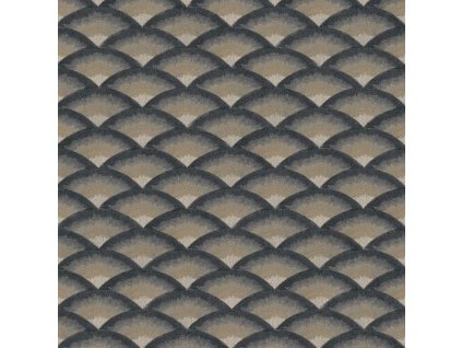 Abstraktní tapeta CASAMANCE Nami - Černá