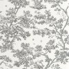 Tapeta Toile de Jouy stromy Arbre CASADECO Antracit