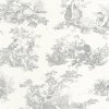 Tapeta Toile de Jouy Scene D'été CASADECO Šedá