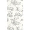 Tapeta Toile de Jouy Scene D'été CASADECO Šedá
