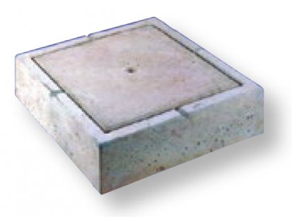 betonovy poklop b125 s ramem 3t ctvercovy na sachtovou rouru wavin tegra 425