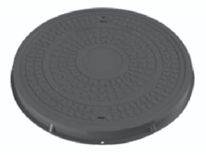 kompozitni poklop eco 015 125C kruhovy 600 mm zatizeni A15 B125 kN