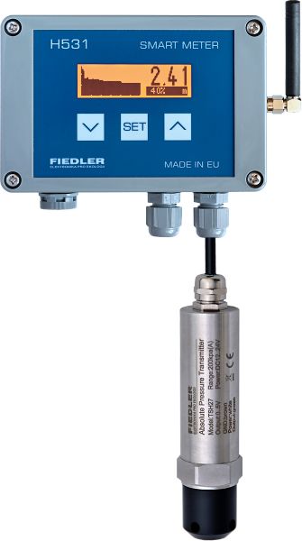 JFI Hladinoměr do nádrže - H531 - GSM Měřící rozsah/délka kabelu: H531-10/25