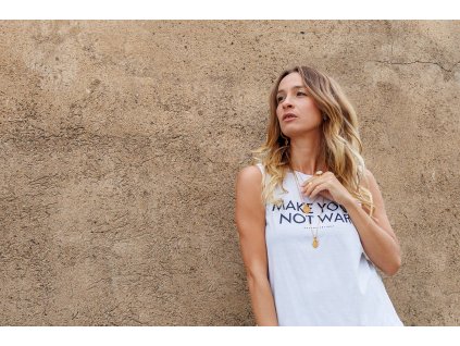 bílé dámské tílko