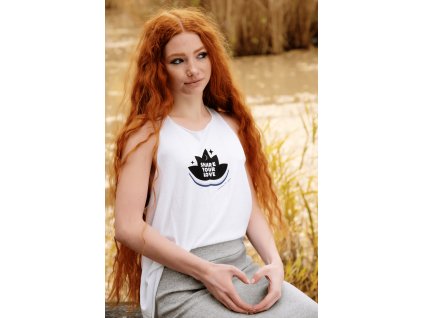 Bílé dámské tílko