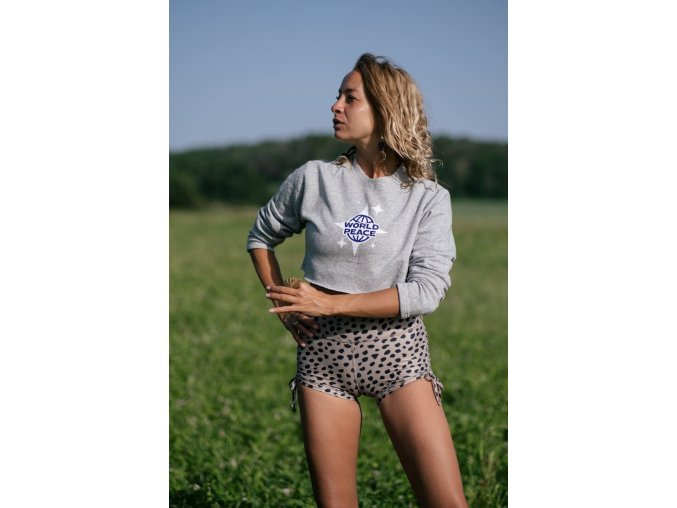 crop top mikina dlouhý rukáv