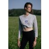 crop top mikina bez kapuci