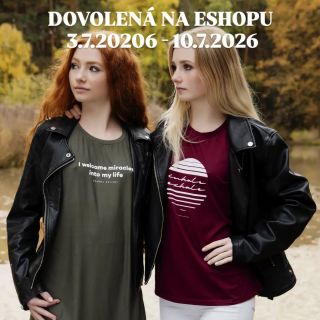 V období 3.7. až 10.7.2026 máme na e-shopu dovolenou.🌞 ✨️ E-shop funguje normálně, ale vaše objednávky budou odeslány...