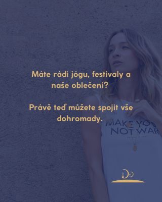 Máte rádi jógu, festivaly a naše oblečení? Právě teď můžete spojit vše dohromady. ❤️ Hledáme dobré duše, které budou šířit...