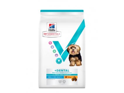 Hill's VET ESSENTIALS DENTAL HEALTH multi-benefit krmivo pro malé psy s kuřetem 2kg