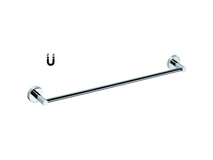 RAWELL: Držák ručníků magnetický 496 mm, lesk