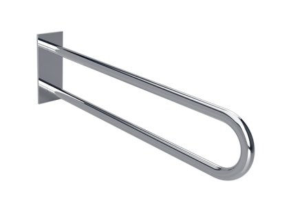 HELP: Podpěrné madlo ve tvaru U 900 mm, nerez, lesk, s krytkou