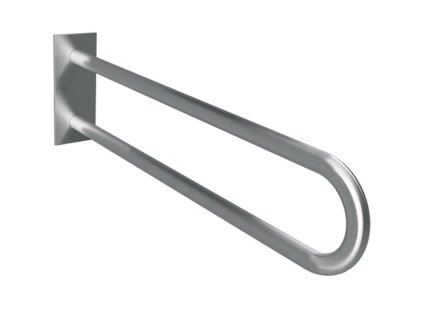 HELP: Podpěrné madlo ve tvaru U 900 mm, nerez, brus, s krytkou