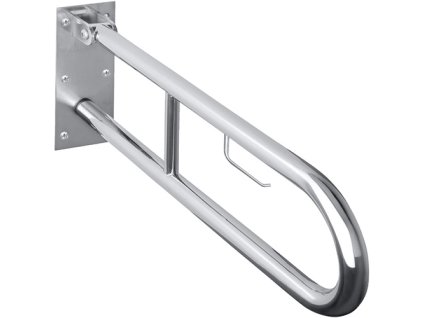 HELP: Sklopný úchyt ve tvaru U s držákem TP 750 mm, nerez, lesk, bez krytky