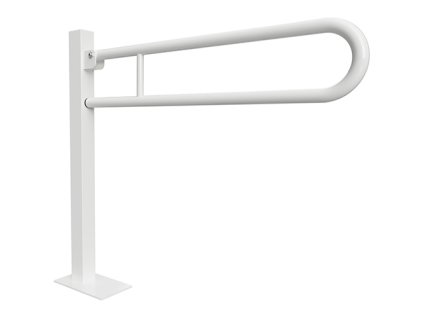 HELP: Sklopný úchyt ve tvaru U ukotvený do země 850 mm, bílý, bez krytky