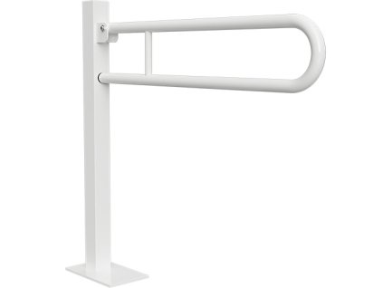 HELP: Sklopný úchyt ve tvaru U ukotvený do země, 850 mm, bílý, s krytkou