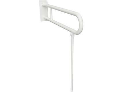 HELP: Sklopný úchyt ve tvaru U s opěrnou nohou 600 mm, bílý, s krytkou