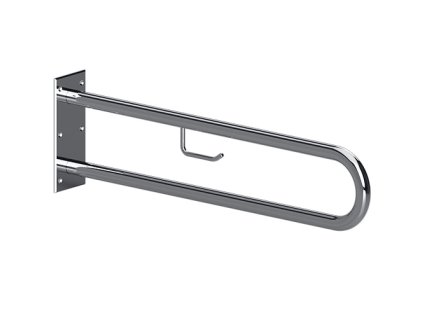 HELP: Podpěrné madlo ve tvaru U s držákem TP 850 mm, nerez, lesk, bez krytky