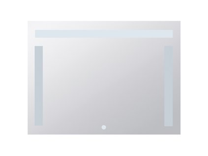 Zrcadlo s LED bočním a horním osvětlením 800 x 600 mm, dotykový senzor