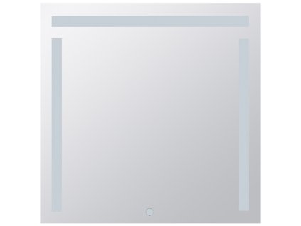 Zrcadlo s LED s bočním a horním osvětlením 800 × 800 mm, dotykový senzor