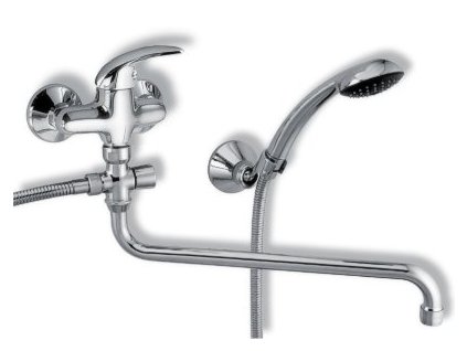 Vanová paneláková baterie 150 mm Metalia 55 chrom -lék páka