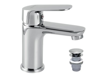 Umyvadlová baterie s výpusti Titania Cosmos chrom