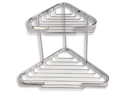 Dvojitá rohová police kombinovaná Drátěný program chrom