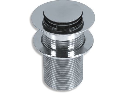 Uzávěr výpusti LUXUS pro umyvadlo bez přepadu chrom