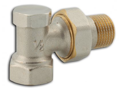Radiatorové šroubení uzavíratelné rohové 3/8"