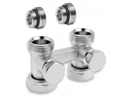 Radiatorový uzavírací ventil dvojitý přímý 3/4"