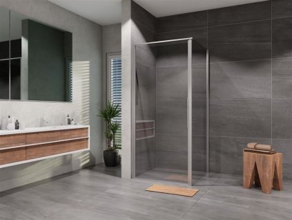 Lansanit Sprchový kout Tadao 1000x800, chrom/čiré sklo