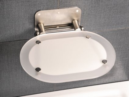 Sedátko Chrome, clear/nerez