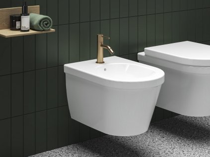 ES 056.60RGB Bidetová stojánková baterie 154 mm bez výpusti, Rose Gold Brushed