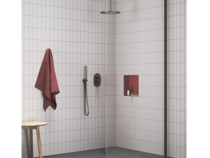 ES 065.20GB.O2.RB07E Podomítková baterie 2-cestná bez tělesa, Graphite Brushed
