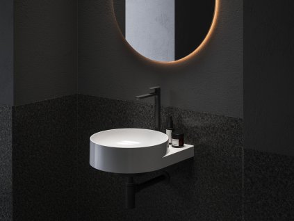 EL 015.21BLM Umyvadlová stojánková baterie BeCool 335 mm bez výpusti, Black Matt