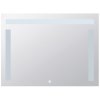 Zrcadlo s LED bočním a horním osvětlením 800 x 600 mm, dotykový senzor