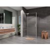 Lansanit Sprchový kout Brix 1100x800, chrom/čiré sklo, levé provedení