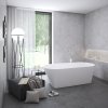 Vana Solo 178x80, volně stojící, bílá, krytka přepadu a odtoku bílá