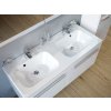 Dvojumyvadlo Chrome 120, s otvory pro baterie, s přepadem