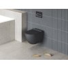 WC Uni Chrome RimOff, závěsný, černá