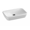 Umyvadlo Ceramic R 60, bez otvoru pro baterii, bez přepadu, bílá