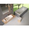 Umyvadlo Ceramic R 60, bez otvoru pro baterii, bez přepadu, bílá