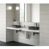 Umyvadlo Ceramic Slim O 55, bez otvoru pro baterii, bez přepadu, černá matná