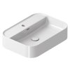 Umyvadlo Ceramic Slim Shelf R 55, s otvorem pro baterii, s přepadem, bílá